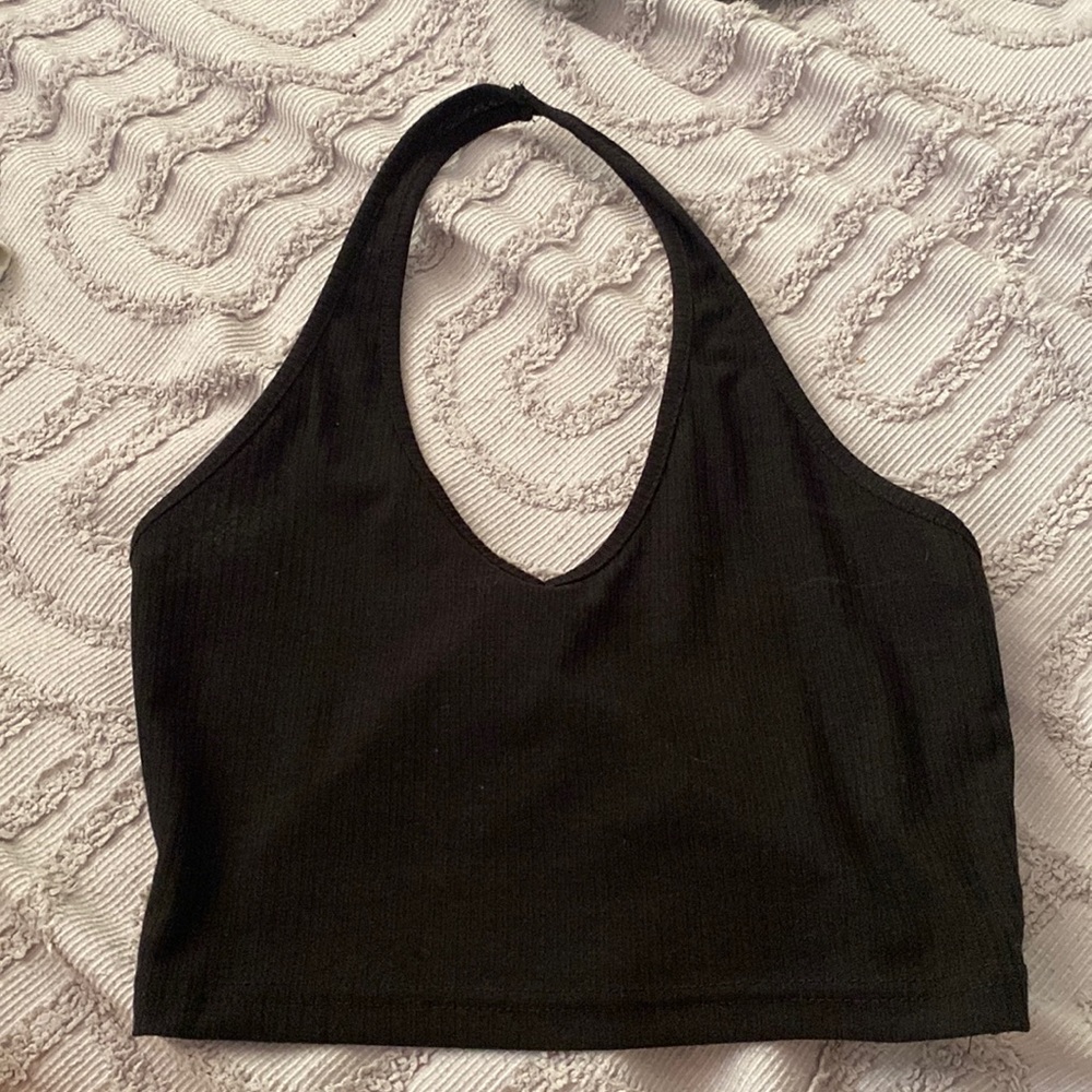 black xs shein halter top